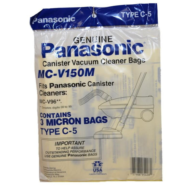 Panasonic Paper Bags, Type C5 Micro Can 9600 Series 3 Part MC-V150M - Appliance Genie