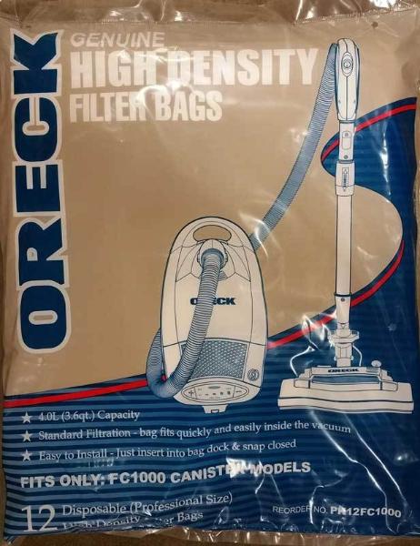 Oreck FC1000 Quest Pro 12Pk Vacuum Bags Part PK12FC1000 - Appliance Genie