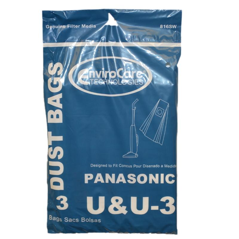 Panasonic Type U-3,U-6 Upright Vacuum Bags 3pk Part 816 - Appliance Genie