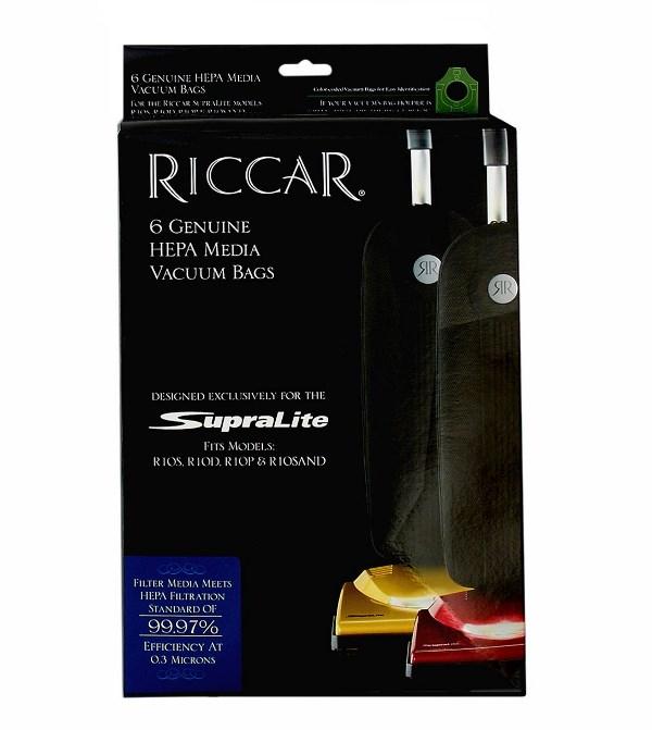 Riccar SupraLite R10 HEPA Media Vacuum Bags Part RLH-6 - Appliance Genie