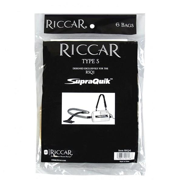 Riccar EcoPure SupraQuik Genuine Vacuum Paper Bags, 6 Pack Part RSQ-6 - Appliance Genie
